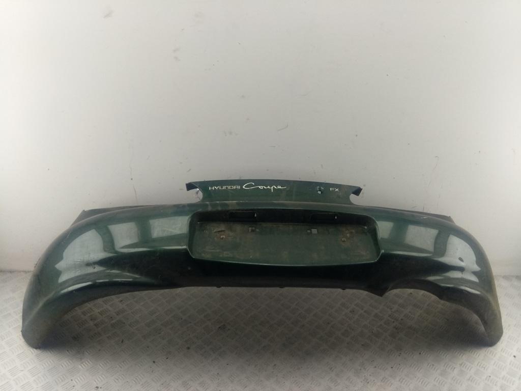 бампер задний Hyundai Coupe 1996, зелёный, купе