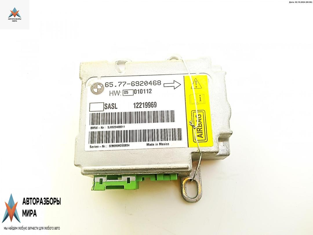 блок AirBag BMW 7 серия E65/E66/E67 2002, 3.6 л., бензин, АКПП, чёрный, седан, 65776920468 - фото №1