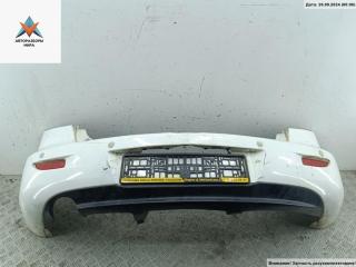 бампер задний Mazda 3 BK 2003, белый, хетчбэк 5 дв.