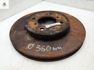 диск тормозной передний Honda Civic 7 поколение [рестайлинг] 2004, 1.4 л., бензин, МКПП, серый, хетчбэк 5 дв.