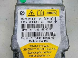 блок AirBag BMW 5 серия E60/E61 2006, 2.0 л., дизель, АКПП, серый, универсал, 9778931