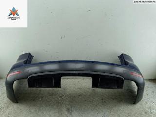 бампер задний Volkswagen Touareg 1 поколение 2003, синий, внедорожник 5 дв.