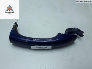 ручка наружная передняя левая Volkswagen Touareg 1 поколение 2003, 4.2 л., бензин, АКПП, синий, внедорожник 5 дв.