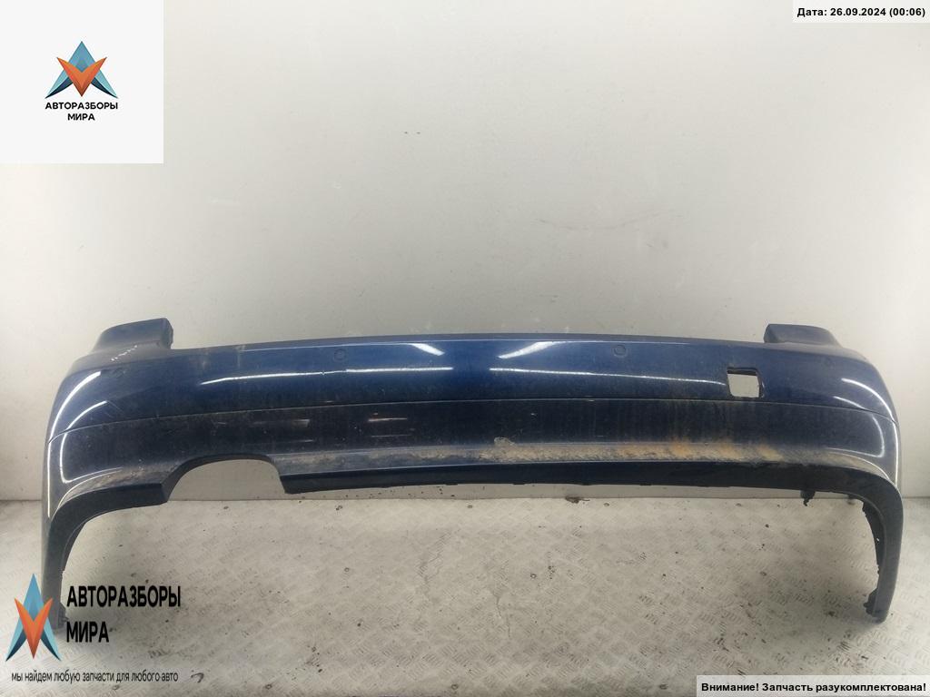 бампер задний BMW 5 серия E60/E61 2005, синий, универсал - фото №1