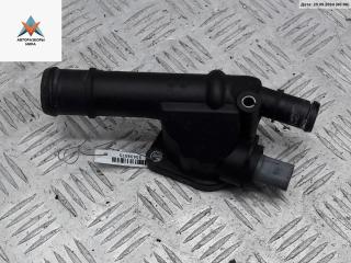 фланец (тройник) системы охлаждения Volkswagen Touran 1 поколение [рестайлинг] 2009, 1.9 л., дизель, МКПП, синий, минивэн