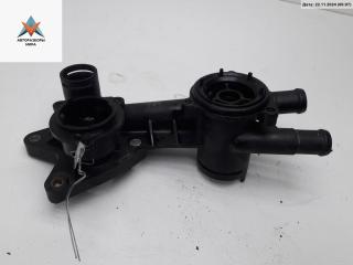 корпус термостата Volkswagen Touran 1 поколение 2004, 1.6 л., бензин, МКПП, синий, минивэн, 03C121026H