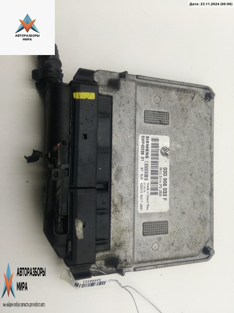 ЭБУ Volkswagen Polo 4 поколение 2004, 1.2 л., бензин, МКПП, серый, хетчбэк 3 дв., 03D906033F - фото №1