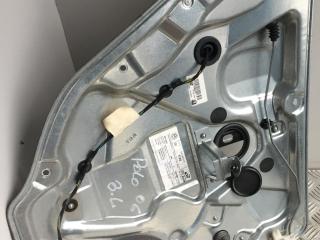 стеклоподъемник задний левый Volkswagen Polo 4 поколение [рестайлинг] 2006, 1.2 л., бензин, МКПП, серый, хетчбэк 5 дв., 6Q4839461D