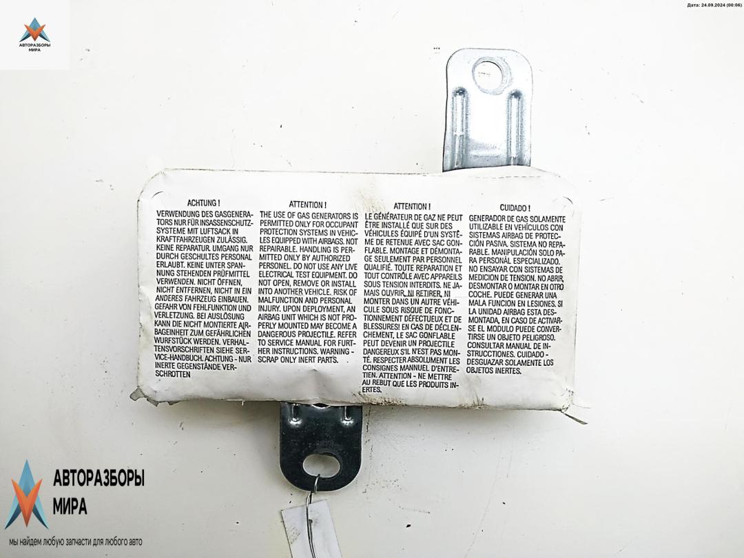 подушка безопасности дверная BMW 7 серия E65/E66/E67 2002, 3.6 л., бензин, АКПП, чёрный, седан, 8240468 - фото №1