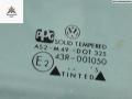 стекло двери задней левой Volkswagen Golf 3 поколение 1995, 1.8 л., бензин, АКПП, красный, хетчбэк 5 дв., AS2 - фото №2