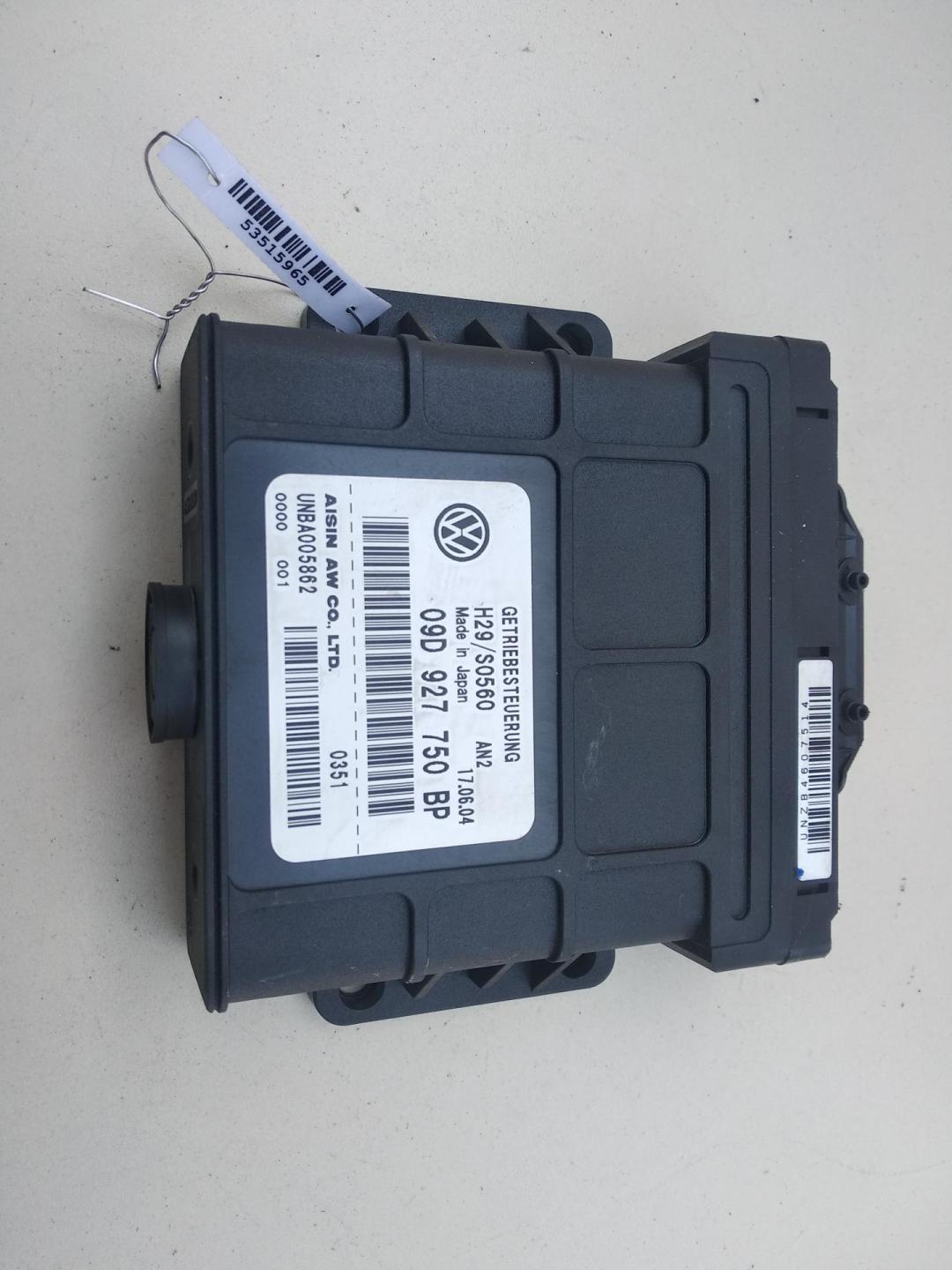блок управления АКПП Volkswagen Touareg 2004, 2.5 л., дизель, АКПП, серый, внедорожник 5 дв., 09D927750BP