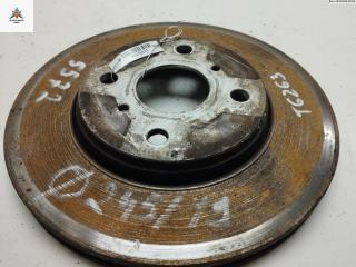 диск тормозной передний Toyota Aygo 1 поколение 2007, 1.0 л., бензин, МКПП, красный, хетчбэк 5 дв.