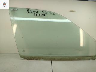 стекло двери передней правой Volkswagen Polo 4 поколение 2001, 1.0 л., дизель, МКПП, синий, хетчбэк 5 дв., AS2, 6N4845202A