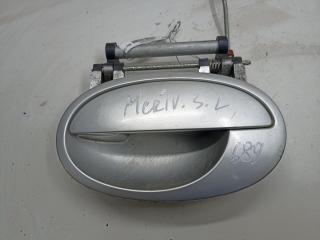 ручка наружная задняя левая Opel Meriva 1 поколение (A) [рестайлинг] 2006, 1.4 л., бензин, МКПП, серый, минивэн