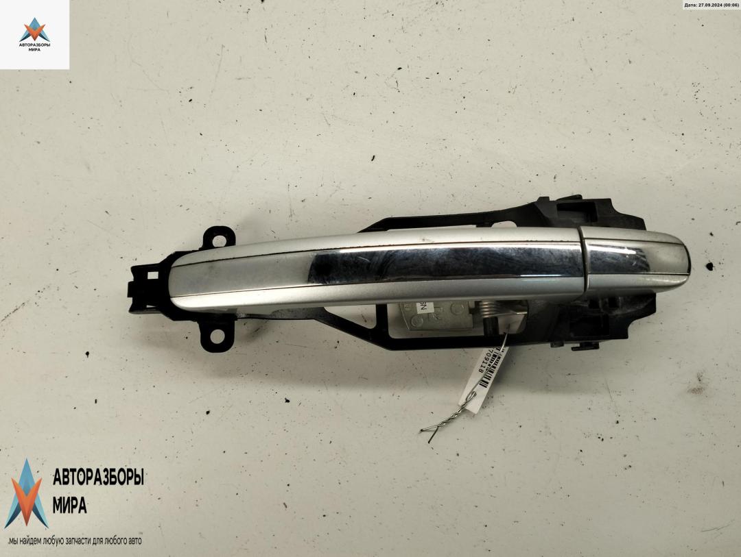 ручка наружная передняя правая Volkswagen Phaeton 1 поколение 2007, 3.0 л., дизель, АКПП, серый, седан, 3D0837886N - фото №1