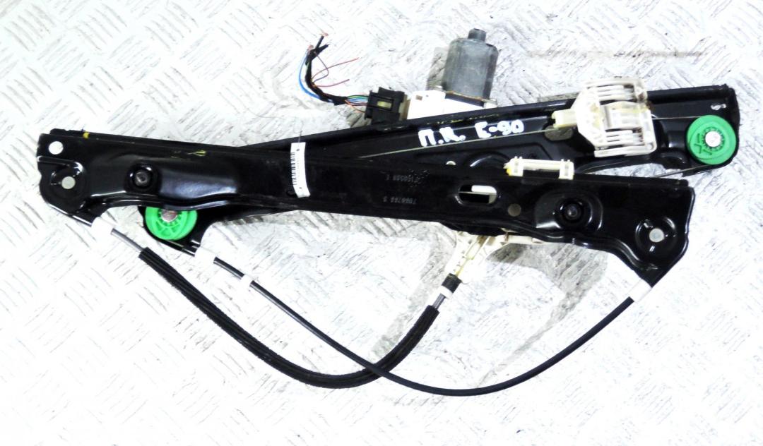 стеклоподъемник электрический передний правый BMW 3 E90/E91/E92/E93 2006, 2.5 л., бензин, МКПП, чёрный, универсал