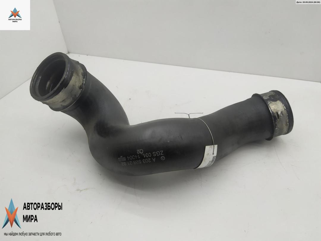 патрубок интеркулера Mercedes-Benz C-Класс W203/S203/CL203 2003, 2.2 л., дизель, АКПП, жёлтый, универсал, 2035282182 - фото №1