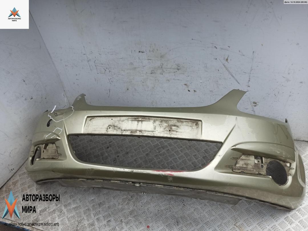 бампер передний Opel Corsa D 2009, бензин, серый, хетчбэк 3 дв. - фото №1