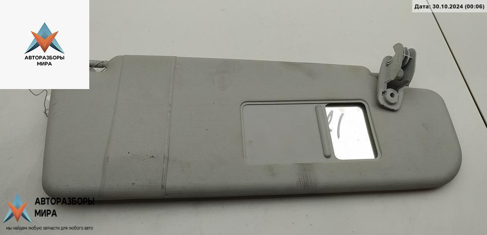 козырек солнцезащитный Skoda Octavia mk2 (A5 1Z) 2007, 1.9 л., дизель, МКПП, серый, универсал, 1Z0857552Q - фото №1