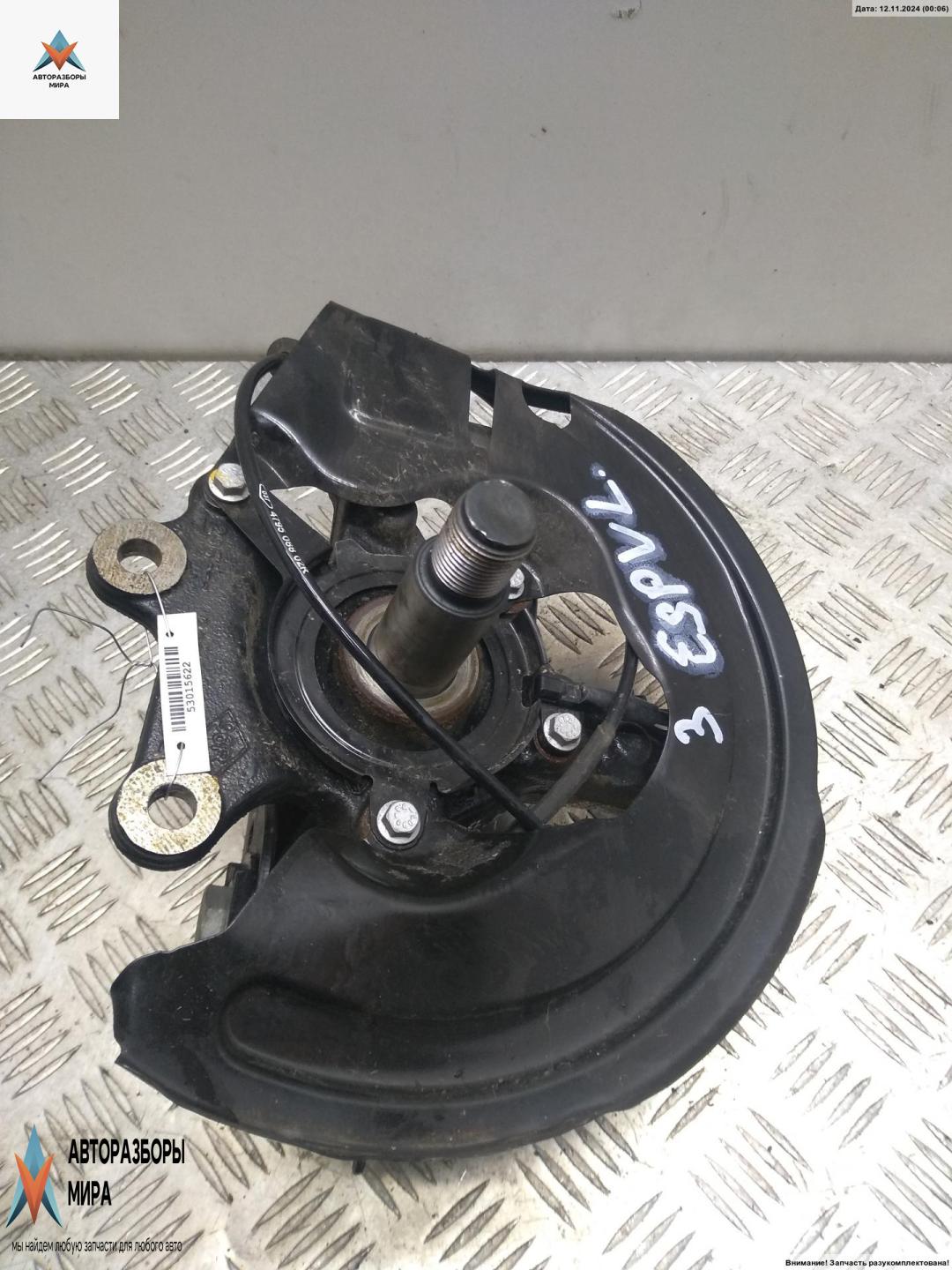 Кулак (корпус ступицы) задний левый Renault Espace 5 поколение 2017, 1.8 л., бензин, АКПП, синий, минивэн - фото №1