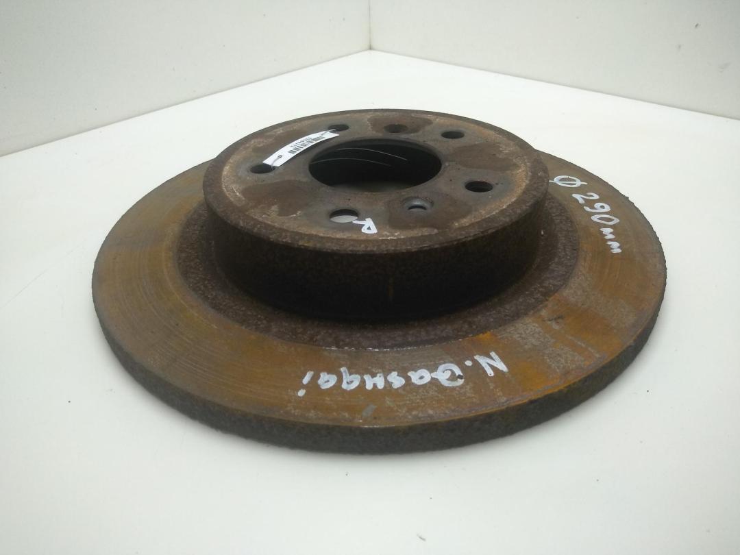 диск тормозной задний Nissan Qashqai J11 ) 2014, 1.2 л., бензин, МКПП, серый, внедорожник 5 дв.