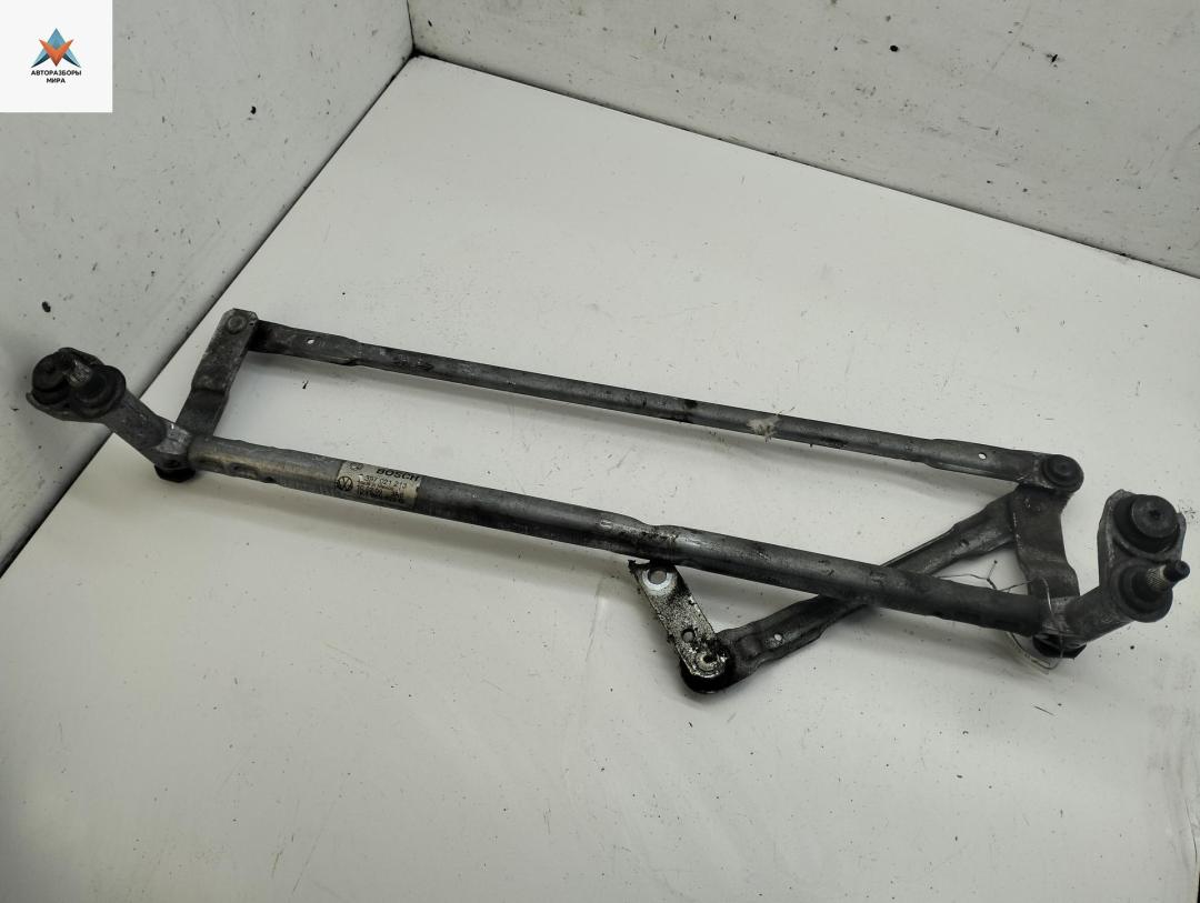 Механизм стеклоочистителя переднего (трапеция дворников) Volkswagen Golf 5 поколение 2009, 1.4 л., бензин, МКПП, синий, универсал, 1K1955023G - фото №1