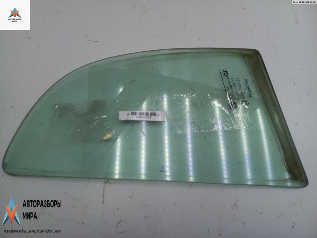 форточка задняя левая Opel Astra G 2000, 1.8 л., бензин, МКПП, чёрный, хетчбэк 5 дв., 43R007022 - фото №1