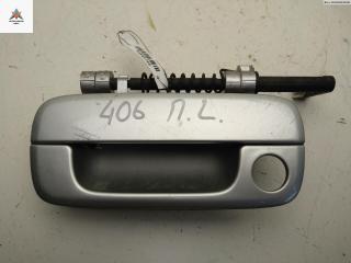 ручка наружная передняя левая Peugeot 406 1 поколение [рестайлинг] 2000, 2.0 л., дизель, МКПП, серый, универсал, 9621858877