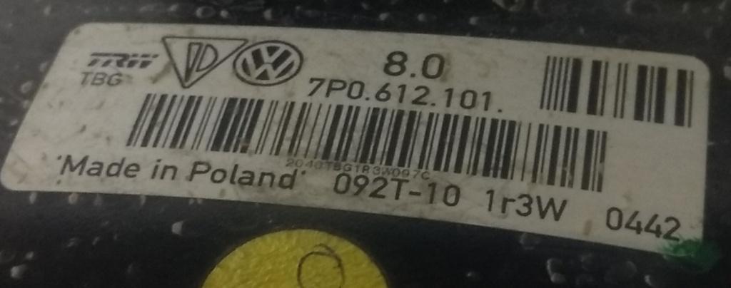 вакуумный усилитель тормозов Volkswagen Touareg 2 поколение 2010, 3.0 л., дизель, АКПП, серый, внедорожник 5 дв., 7P0612101 - фото №1