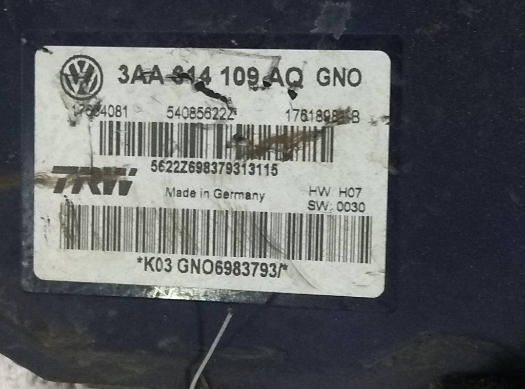 блок ABS Volkswagen Passat B7 2013, 2.0 л., дизель, МКПП, серый, седан, 3AA614109AQ