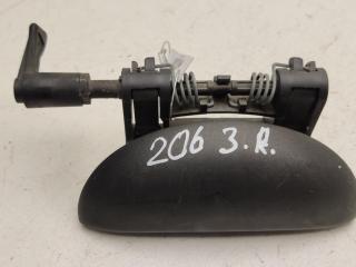 ручка наружная задняя правая Peugeot 206 1 поколение 1999, 1.1 л., бензин, МКПП, синий, хетчбэк 5 дв., 9628749477