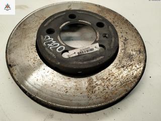 диск тормозной передний Volkswagen Polo 4 поколение 2003, 1.9 л., дизель, МКПП, чёрный, хетчбэк 3 дв.