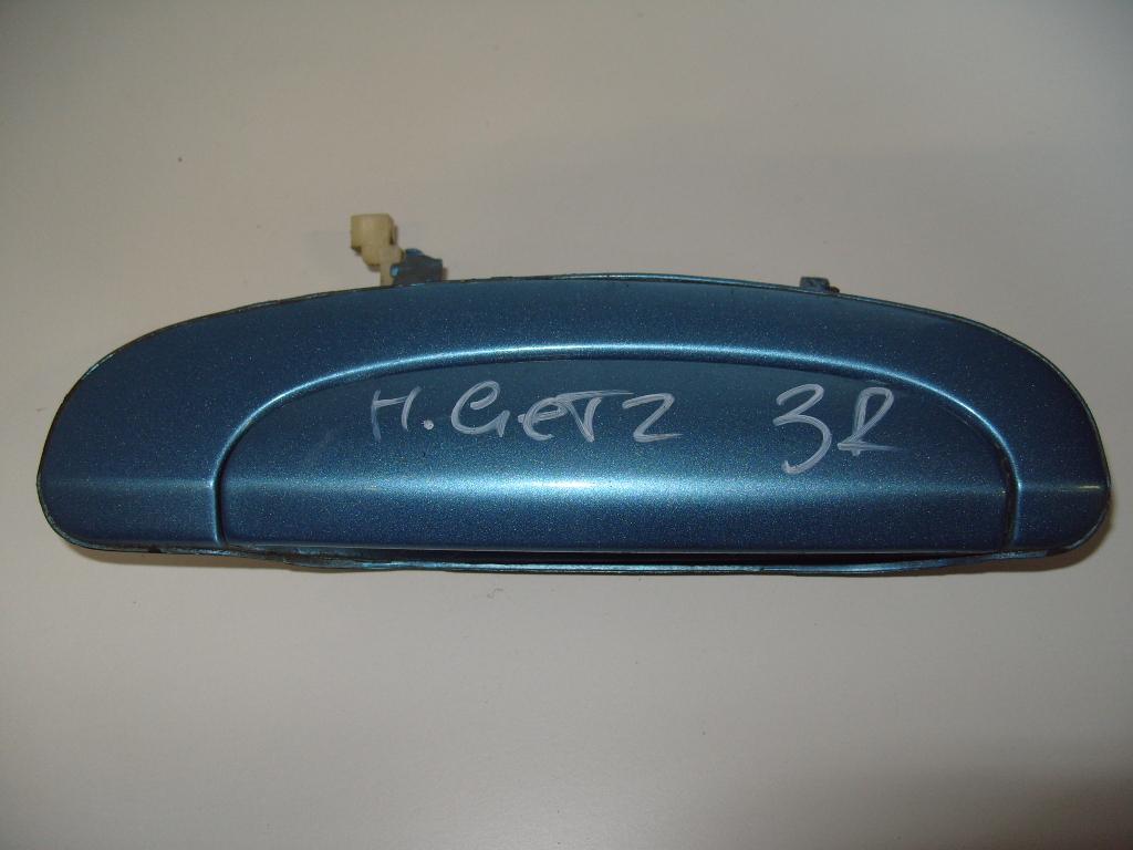 ручка наружная задняя правая Hyundai Getz 2003, 1.3 л., бензин, МКПП, синий, хетчбэк 5 дв., 836601C050
