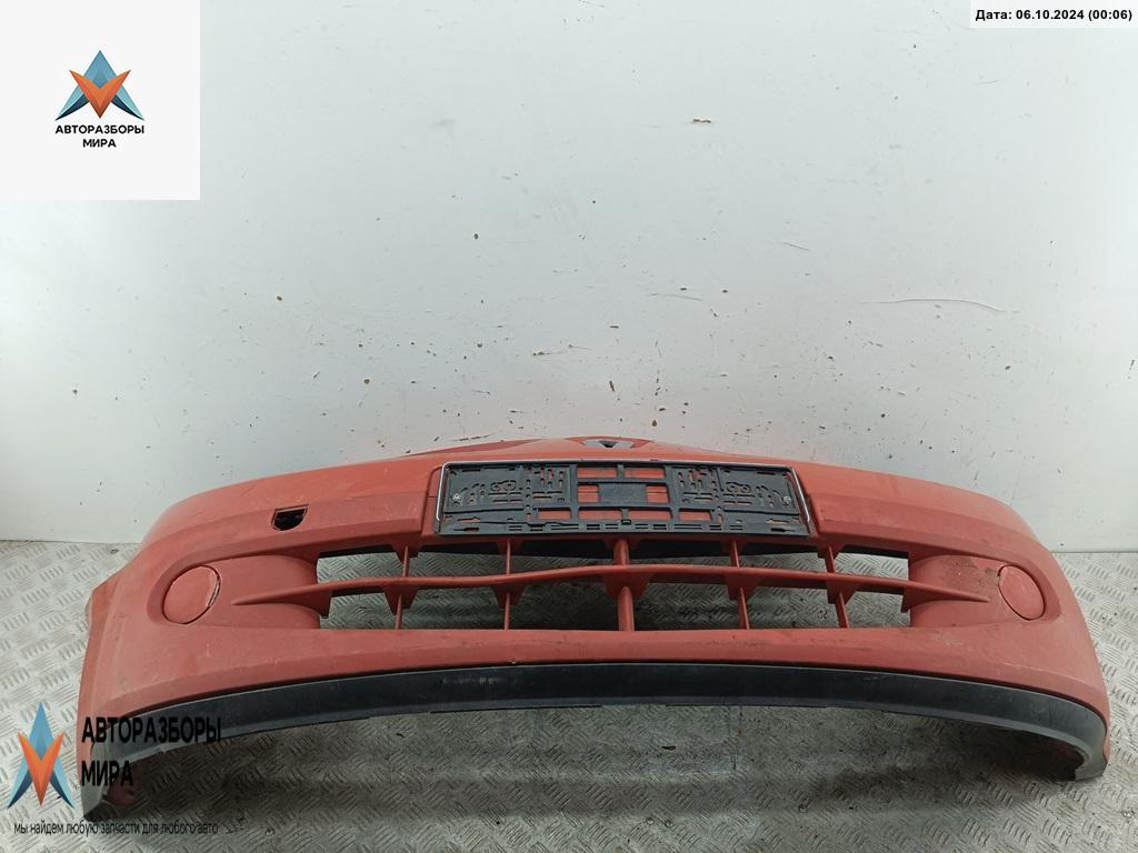 бампер передний Renault Modus 1 поколение 2005, бензин, красный, хетчбэк 5 дв., 8200259268 - фото №1