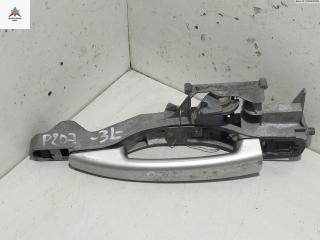 ручка наружная задняя левая Peugeot 207 1 поколение 2007, 1.4 л., бензин, МКПП, серый, универсал, 9680656680