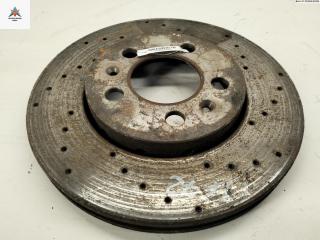 диск тормозной передний Volkswagen Bora 1 поколение 1998, 1.6 л., бензин, МКПП, зелёный, седан