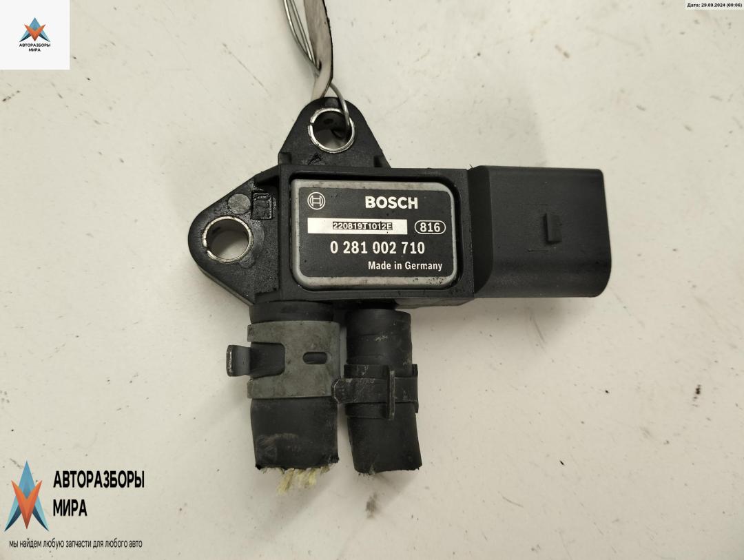 датчик давления (температуры) выхлопных газов SEAT Altea 1 поколение 2007, 1.9 л., дизель, МКПП, чёрный, минивэн, 0281002710 - фото №1