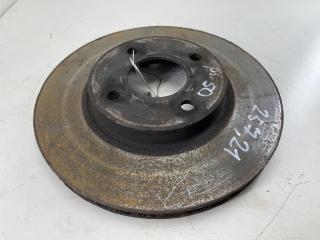 диск тормозной передний Nissan Micra 4 поколение (K13) 2012, 1.2 л., бензин, МКПП, чёрный, хетчбэк 5 дв.