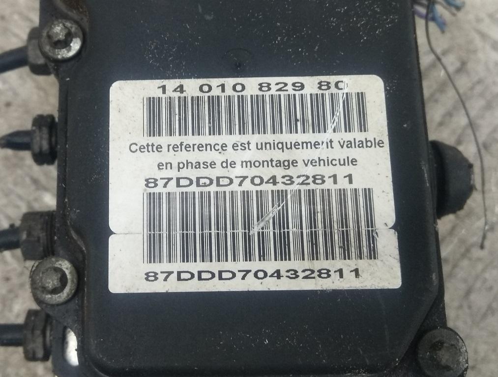 блок ABS Citroen Jumpy 2007, 2.0 л., дизель, МКПП, белый, фургон, 0265800427, 1401082980