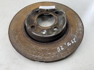 диск тормозной передний Nissan Micra 3 поколение (K12) 2003, 1.4 л., бензин, МКПП, серый, хетчбэк 3 дв.