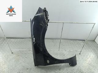 крыло переднее правое Peugeot 307 1 поколение 2001, 1.6 л., бензин, МКПП, чёрный, хетчбэк 5 дв., 9643107180