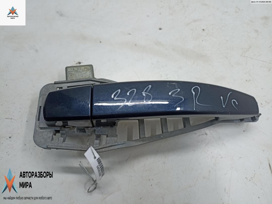 Корпус (держатель) ручки двери задней правой Opel Vectra C 2002, 2.2 л., бензин, АКПП, синий, седан - фото №1