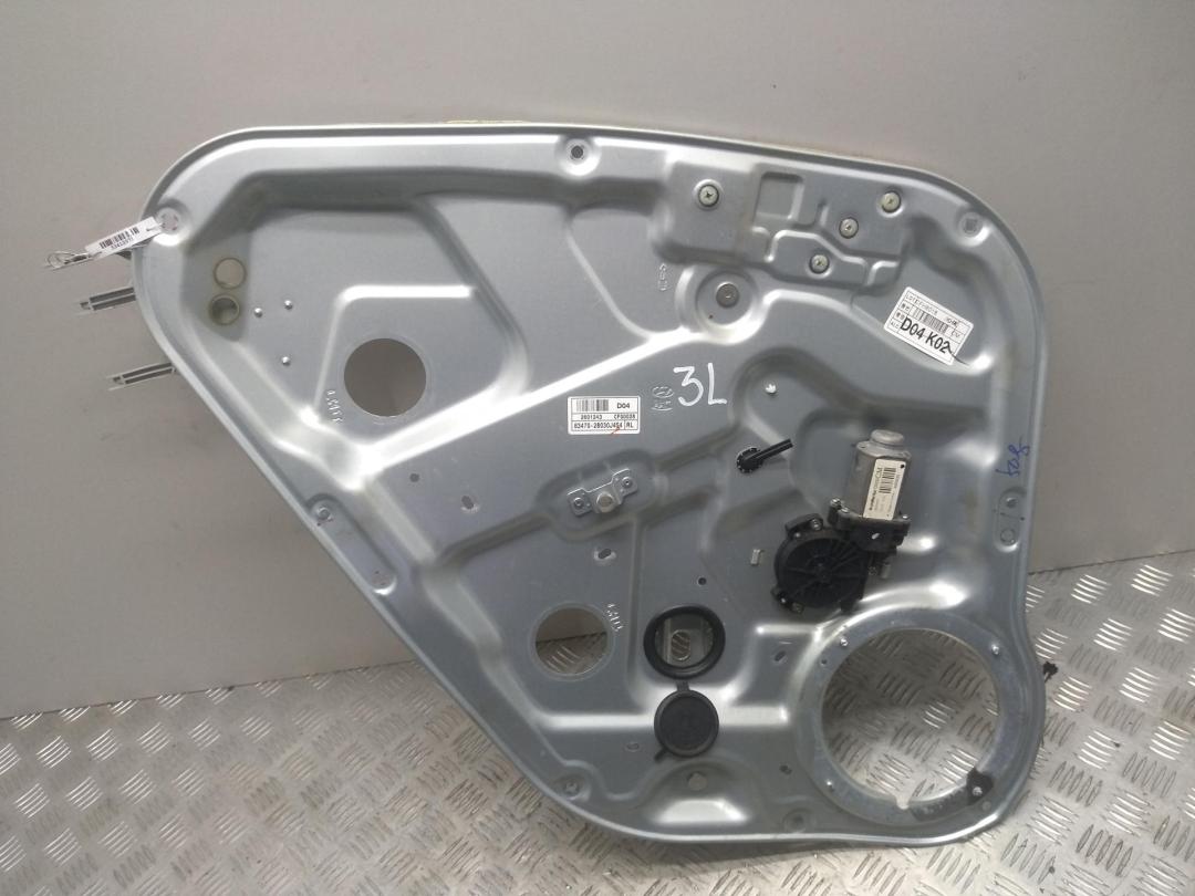 стеклоподъемник электрический задний левый Hyundai Santa Fe 2007, 2.2 л., дизель, МКПП, чёрный, внедорожник 5 дв., 834502B000, 834712B000