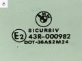 стекло двери передней левой BMW 5 серия E39 1999, 2.0 л., бензин, МКПП, серый, универсал, AS2 - фото №2