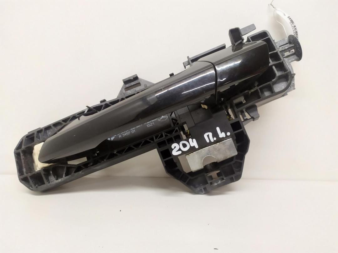 ручка наружная передняя левая Mercedes-Benz C-Класс W204/S204 2007, 2.2 л., дизель, МКПП, чёрный, седан - фото №1