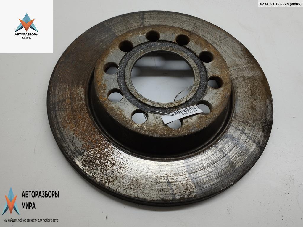 диск тормозной задний Audi A4 B6 2003, 2.5 л., дизель, АКПП, серый, универсал - фото №1