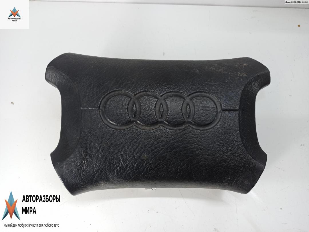 подушка безопасности водителя Audi 100 4A/C4 1994, 2.0 л., бензин, МКПП, синий, седан, 4A0951525A - фото №1