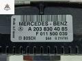блок управления печки / климат-контроля Mercedes-Benz C-Класс W203/S203/CL203 [рестайлинг] 2006, 2.2 л., дизель, МКПП, чёрный, универсал, 2038304085 - фото №3