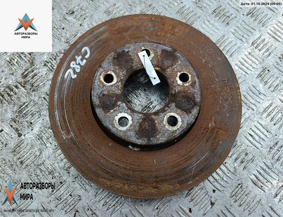 диск тормозной передний Ford Focus 2 поколение 2005, 1.6 л., i, бензин, МКПП, чёрный, хетчбэк 5 дв. - фото №1