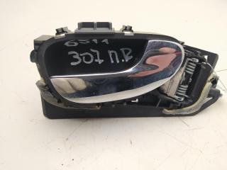 ручка внутренняя передняя правая Peugeot 307 1 поколение [рестайлинг] 2005, 1.6 л., дизель, МКПП, серый, универсал, 9643604477, 00009143F5